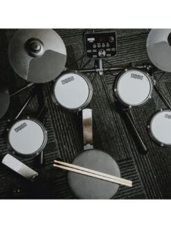 Axus Electronic Digital Drum Kit Package With Stool, Sticks And Headphones -Digital Station VLGA8 SQ6 0000000099 N A SLd4