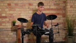 Axus Electronic Digital Drum Kit Package With Stool, Sticks And Headphones -Digital Station VLGA8 SQ8 0000000099 N A DVvL