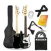 3rd Avenue 3/4 Short Scale Bass Guitar Starter Pack - Black