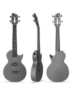 RockJam Carbon Fibre Ukulele With Case And Strap -Digital Station VLGAI SQ4 0000000004 BLACK SLd2