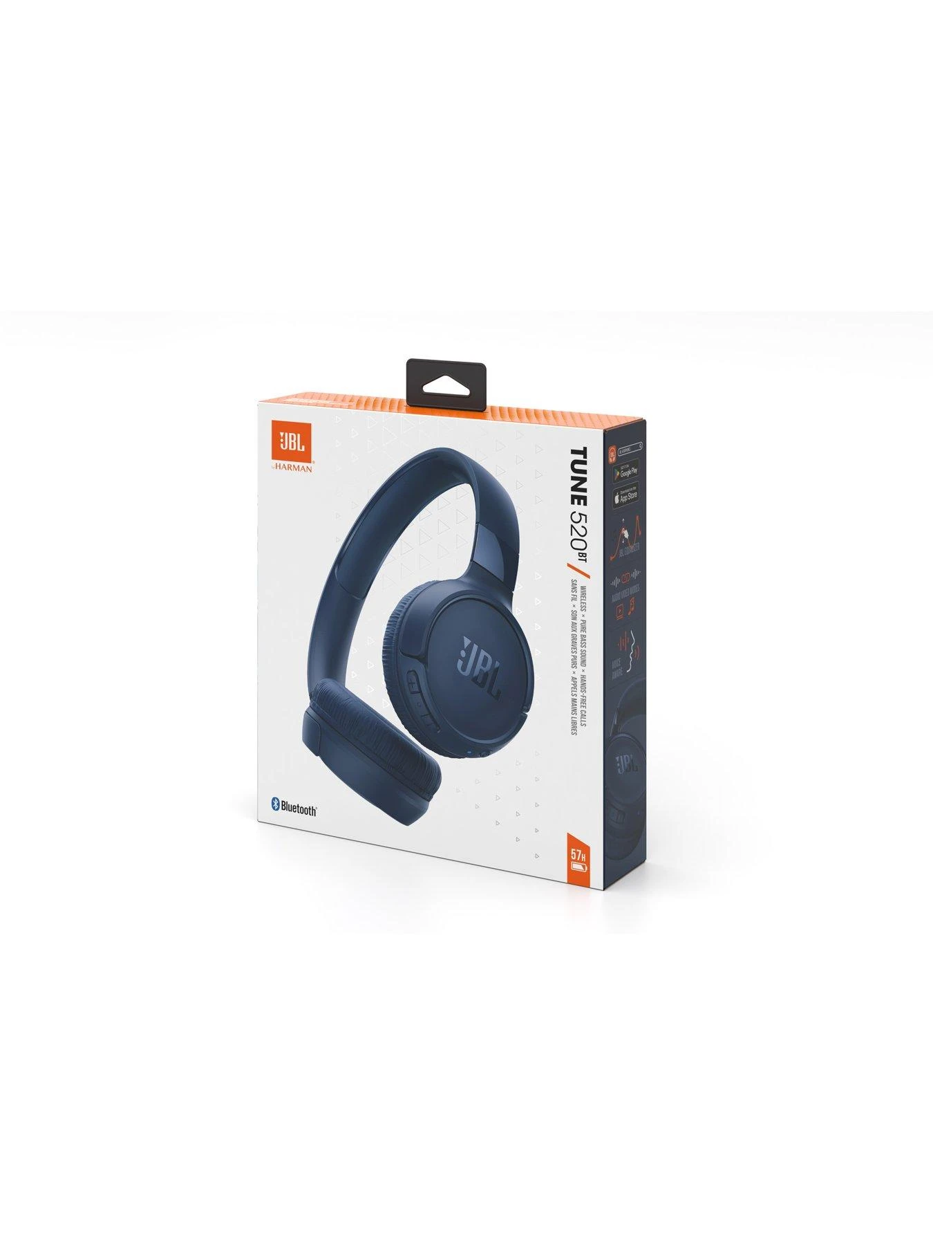 JBL Tune520BT - Wireless On Ear Headphones - Pure Bass Sound / 57hours Battery / Comfort Fit /App Supported- Blue 5 JBL Tune520BT - Wireless On Ear Headphones - Pure Bass Sound / 57hours Battery / Comfort Fit /App Supported- Blue - Image 5