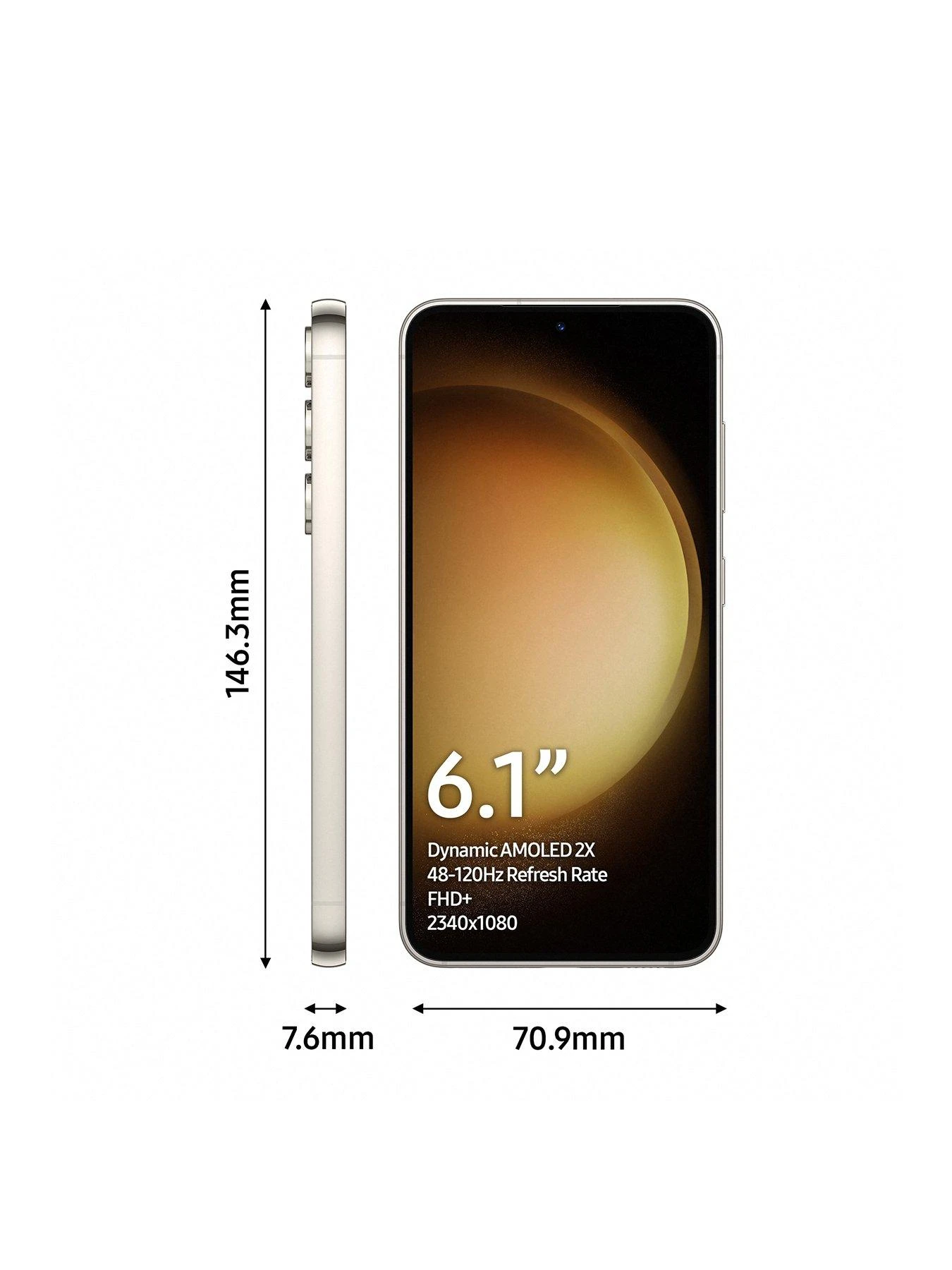 Samsung Galaxy S23 128GB - Cream 2 Samsung Galaxy S23 128GB - Cream - Image 2