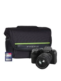 Fujifilm X-S20 Mirrorless Digital Camera Kit Inc XF18-55mm Lens, System Bag And 64GB SD Card - Black