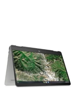 HP Chromebook X360 14a-ca0010na, Intel Pentium Silver, 4GB RAM 128GB SSD, 14in Laptop - Silver