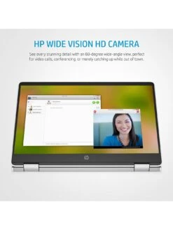 HP Chromebook X360 14a-ca0010na, Intel Pentium Silver, 4GB RAM 128GB SSD, 14in Laptop - Silver -Digital Station VN6YW SQ5 0000000035 SILVER SLd1