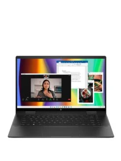 HP ENVY X360 15-fh0001na Laptop - 15.6in FHD Touchscreen, AMD Ryzen 5, 8GB RAM, 512GB SSD, With Optional Microsoft 365 Family (12 Months) - Black -Digital Station VN70P SQ3 0000000004 BLACK SLa