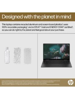 HP ENVY X360 15-fh0001na Laptop - 15.6in FHD Touchscreen, AMD Ryzen 5, 8GB RAM, 512GB SSD, With Optional Microsoft 365 Family (12 Months) - Black -Digital Station VN70P SQ5 0000000004 BLACK SLd1