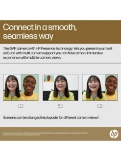 HP ENVY X360 15-fh0001na Laptop - 15.6in FHD Touchscreen, AMD Ryzen 5, 8GB RAM, 512GB SSD, With Optional Microsoft 365 Family (12 Months) - Black -Digital Station VN70P SQ6 0000000004 BLACK SLd2