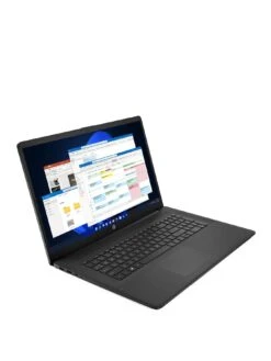 HP 17-cn0104na Laptop - 17.3in FHD, Intel Pentium Silver, 4GB RAM, 128GB SSD, With Microsoft 365 Personal Included - Black -Digital Station VN70U SQ3 0000000004 BLACK SLa