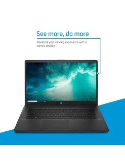 HP 17-cn0104na Laptop - 17.3in FHD, Intel Pentium Silver, 4GB RAM, 128GB SSD, With Microsoft 365 Personal Included - Black -Digital Station VN70U SQ4 0000000004 BLACK SLd