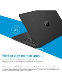 HP 17-cn0104na Laptop - 17.3in FHD, Intel Pentium Silver, 4GB RAM, 128GB SSD, With Microsoft 365 Personal Included - Black -Digital Station VN70U SQ6 0000000004 BLACK SLd2