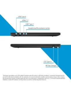 HP 17-cn0104na Laptop - 17.3in FHD, Intel Pentium Silver, 4GB RAM, 128GB SSD, With Microsoft 365 Personal Included - Black -Digital Station VN70U SQ7 0000000004 BLACK SLd3