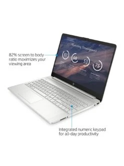 HP 15s-fq2050na, Intel Core I3, 4GB RAM 128GB SSD, 15in Laptop - Silver -Digital Station VN71C SQ4 0000000035 SILVER SLd