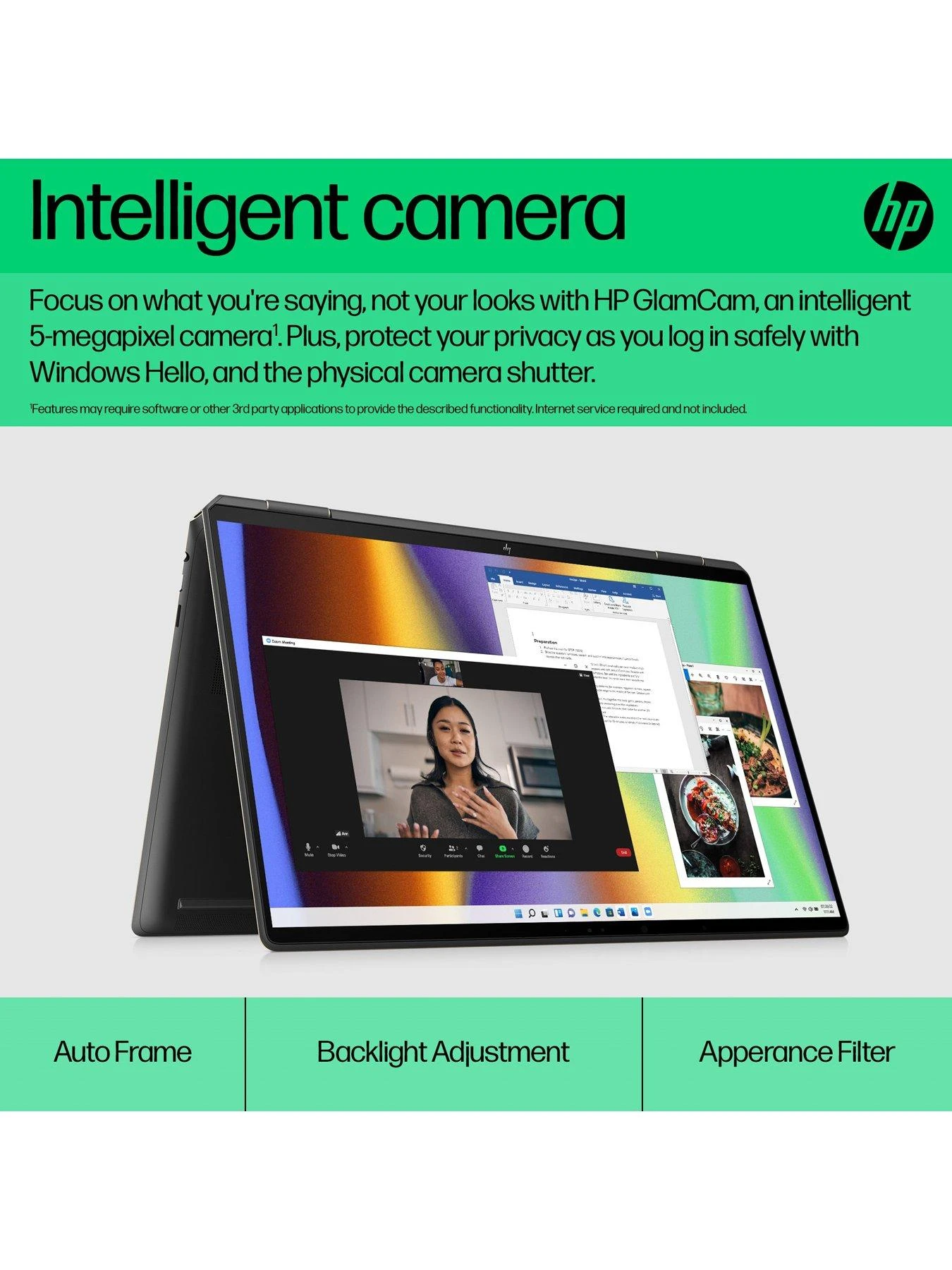 HP Spectre X360 16-f2018na Laptop - 16in 3K+ Touchscreen, Intel Core I7, 16GB RAM, 1TB SSD - Black 6 HP Spectre X360 16-f2018na Laptop - 16in 3K+ Touchscreen, Intel Core I7, 16GB RAM, 1TB SSD - Black - Image 6