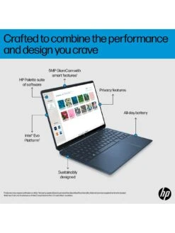 HP Spectre X360 14-ef2019na Laptop - 13.5in FHD+ Touchscreen, Intel Core I5, 16GB RAM, 512GB SSD, With Optional Microsoft Family (1 Year) - Blue -Digital Station VN71G SQ4 0000000020 BLUE SLd