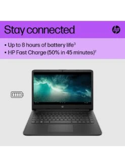 HP 14s-dq0034na, Intel Celeron, 4GB RAM 128GB SSD, 14in Laptop - Black With Optional Norton 360 (1 Year) -Digital Station VN71H SQ6 0000000004 BLACK SLd2
