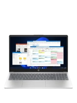 HP 15-fc0008na Laptop - 15.6in FHD, AMD Ryzen 5, 8GB RAM, 256GB SSD, with Optional Microsoft 365 Family (12 Months) - Silver -Digital Station VN71M SQ3 0000000035 SILVER SLa