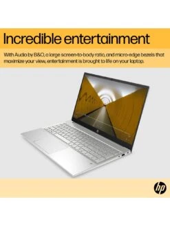 HP Pavilion 15-eh1028na, AMD Ryzen 7, 16GB RAM 512GB SSD, 15in Laptop - Silver -Digital Station VN71T SQ6 0000000035 SILVER SLd2