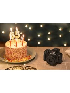 Canon® Canon EOS R100 APS-C Mirrorless Camera Kit Inc RF-S 18-45mm Lens, 128GB SD Card, Neck Strap And Case - Black -Digital Station VNEN8 SQ7 0000000004 BLACK SLd3