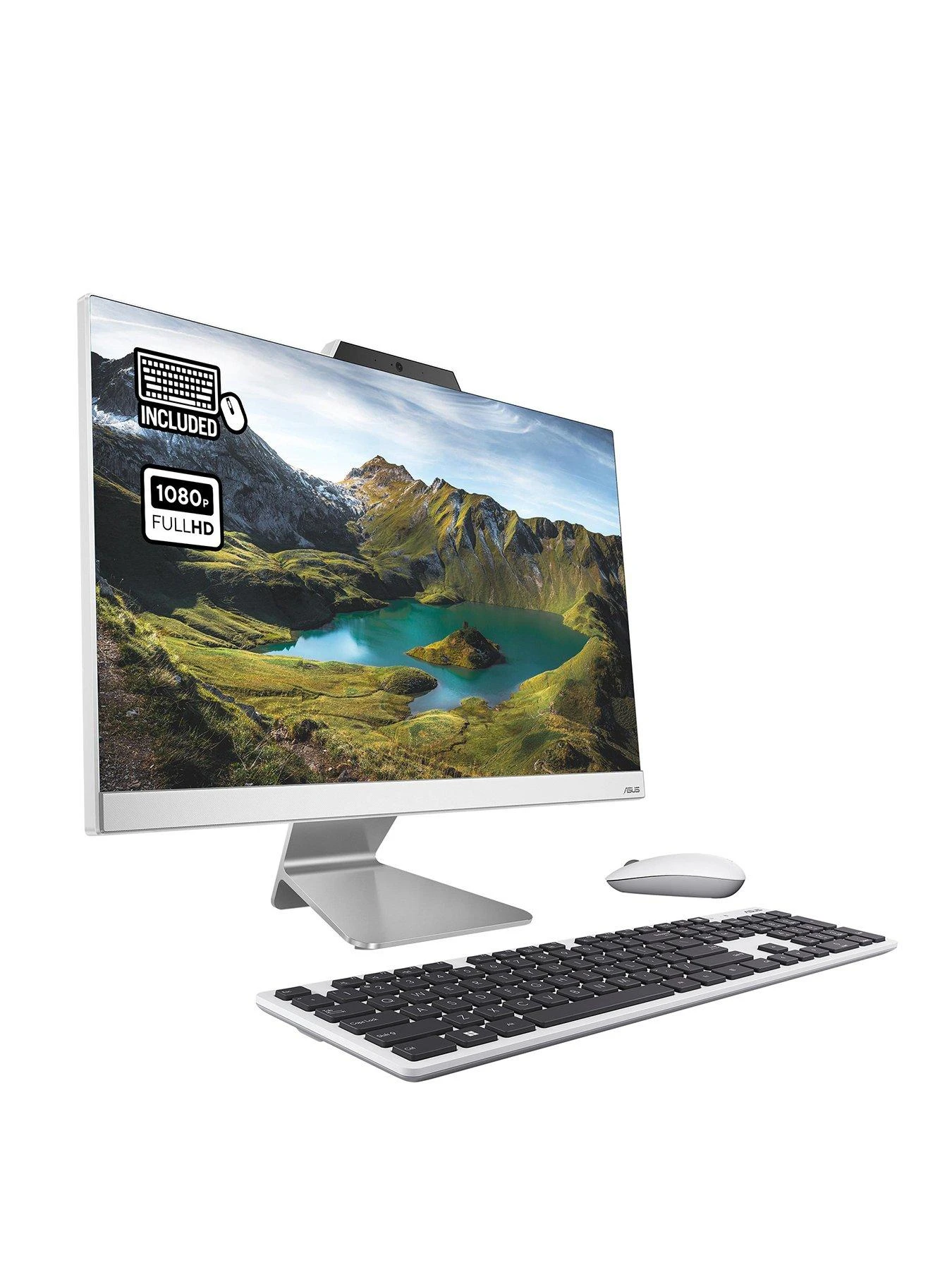 Asus A3402 All-in-One Desktop PC - 24in FHD, Intel Pentium, 8GB RAM, 256GB SSD - Silver 1 Asus A3402 All-in-One Desktop PC - 24in FHD, Intel Pentium, 8GB RAM, 256GB SSD - Silver