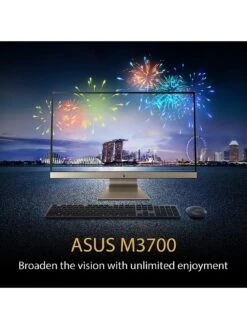 Asus M3700 All-in-One Desktop PC - 27in FHD, AMD Ryzen 5, 8GB RAM, 512GB SSD - White -Digital Station VNNZM SQ4 0000000013 WHITE SLd