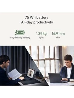 Asus Zenbook 14 OLED Laptop - 14in 2.8K Touchscreen, Intel Core I5, 16GB RAM, 512GB SSD, UX3402VA-KN114W - Blue -Digital Station VNNZO SQ7 0000000020 BLUE SLd3