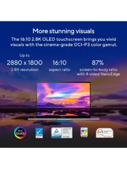 Asus Zenbook 14 Flip OLED Laptop - 14in 2.8K Touchscreen, Intel Core I7, 16GB RAM, 512GB SSD, UP3404VA-KN117W - Blue -Digital Station VNNZQ SQ7 0000000020 BLUE SLd3