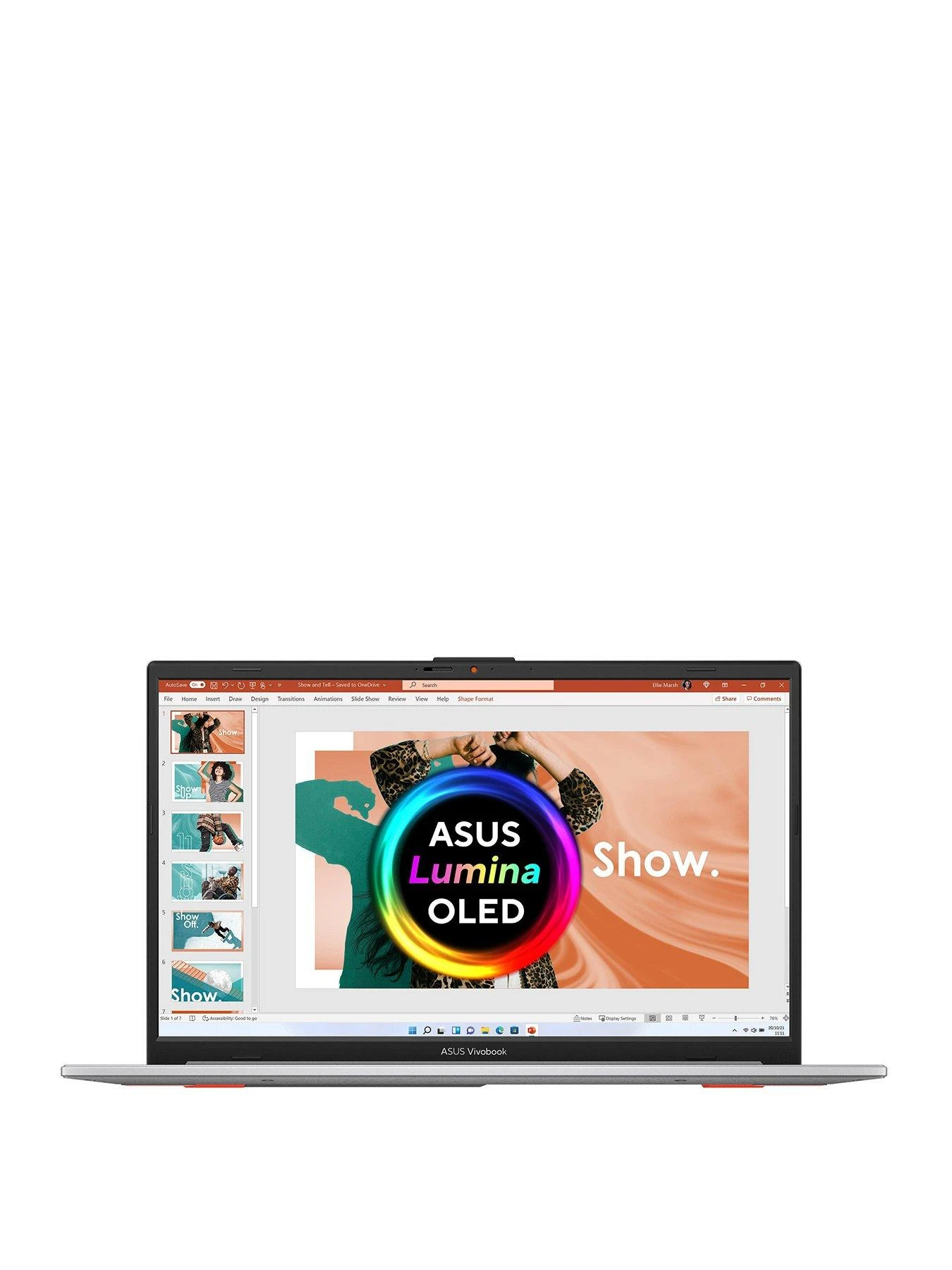 Asus Vivobook Go 15 OLED Laptop -15.6in FHD, Intel Core I3, 8GB RAM, 256GB SSD, E1504GA-L1248W, With Optional Microsoft 365 Family (1 Year) - Silver 3 Asus Vivobook Go 15 OLED Laptop -15.6in FHD, Intel Core I3, 8GB RAM, 256GB SSD, E1504GA-L1248W, With Optional Microsoft 365 Family (1 Year) - Silver - Image 3