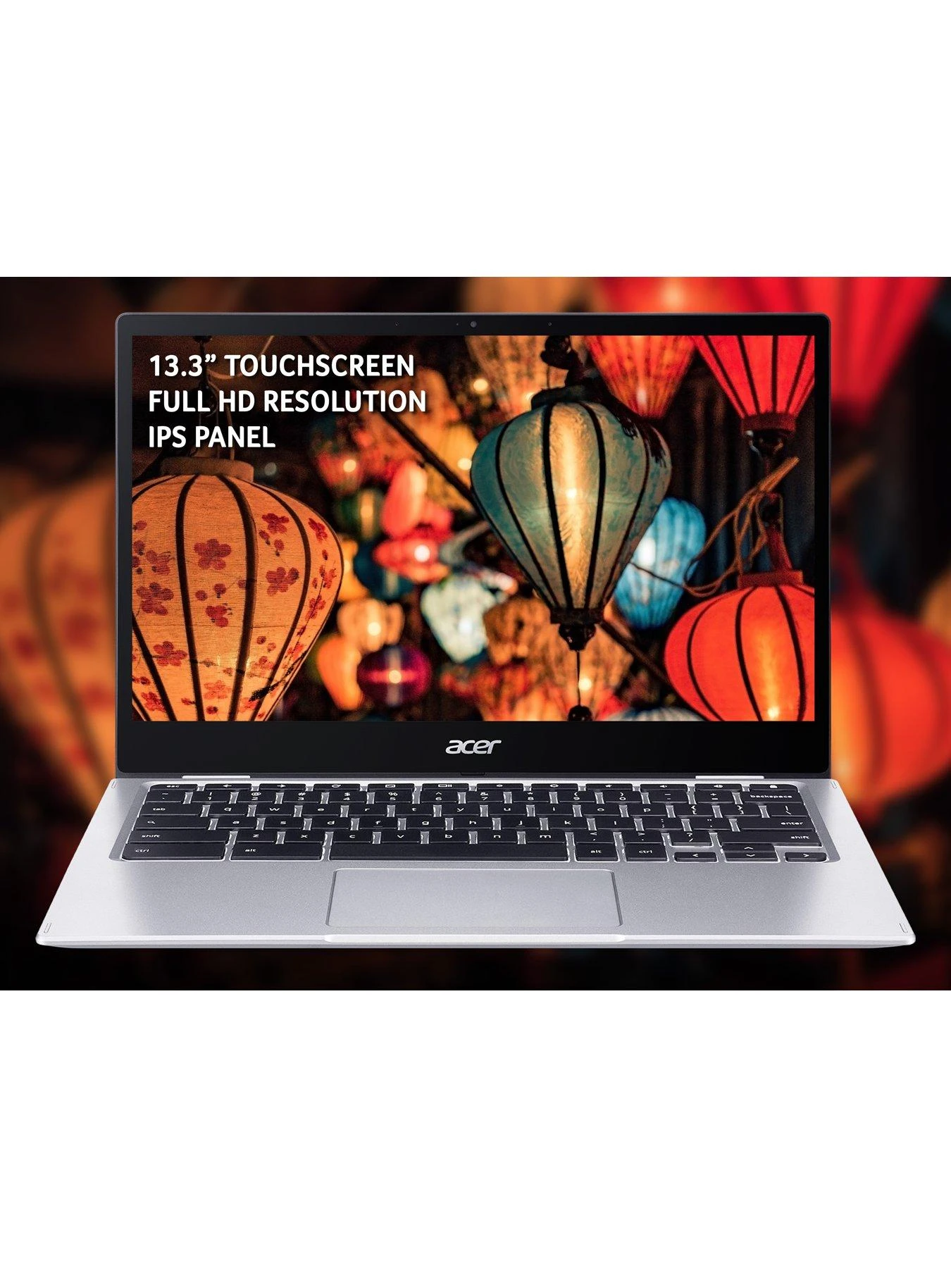 Acer Chromebook Spin 513 - 13.3in FHD Touchscreen, Qualcomm Snapdragon, 8GB RAM, 64GB SSD - Silver 5 Acer Chromebook Spin 513 - 13.3in FHD Touchscreen, Qualcomm Snapdragon, 8GB RAM, 64GB SSD - Silver - Image 5