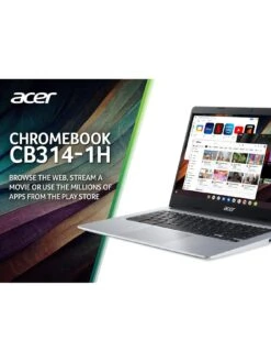 Acer Chromebook 314, Intel Celeron, 4GB RAM 128GB SSD, 14in Full HD Laptop - Silver -Digital Station VNT30 SQ4 0000000035 SILVER SLd