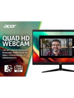 Acer C27-1800 All-in-One PC, Intel Core I3-1305U, 8GB RAM 1TB SSD, 27 Inch Full HD With M365 Family 12mnths -Digital Station VNT3O SQ6 0000000004 BLACK SLd2