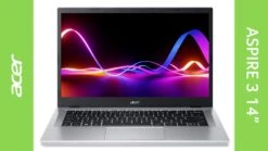 Acer Aspire 3 Laptop - 14in FHD, AMD Ryzen 5, 16GB RAM, 512GB SSD, with Optional Microsoft 365 Family (1 Year) -Digital Station VNT40 SQ8 0000000035 SILVER DVvL