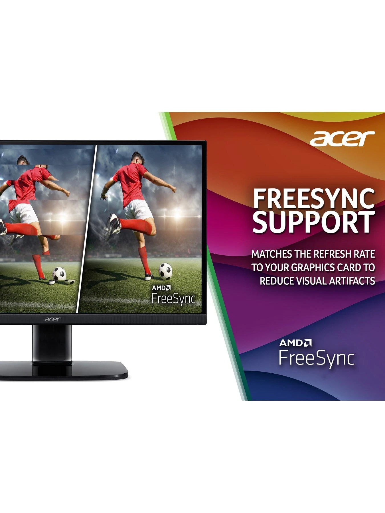 Acer KA272Ebi 27-inch Monitor - IPS Panel, FHD, 4ms, 100Hz, FreeSync, HDMI, VGA 6 Acer KA272Ebi 27-inch Monitor - IPS Panel, FHD, 4ms, 100Hz, FreeSync, HDMI, VGA - Image 6