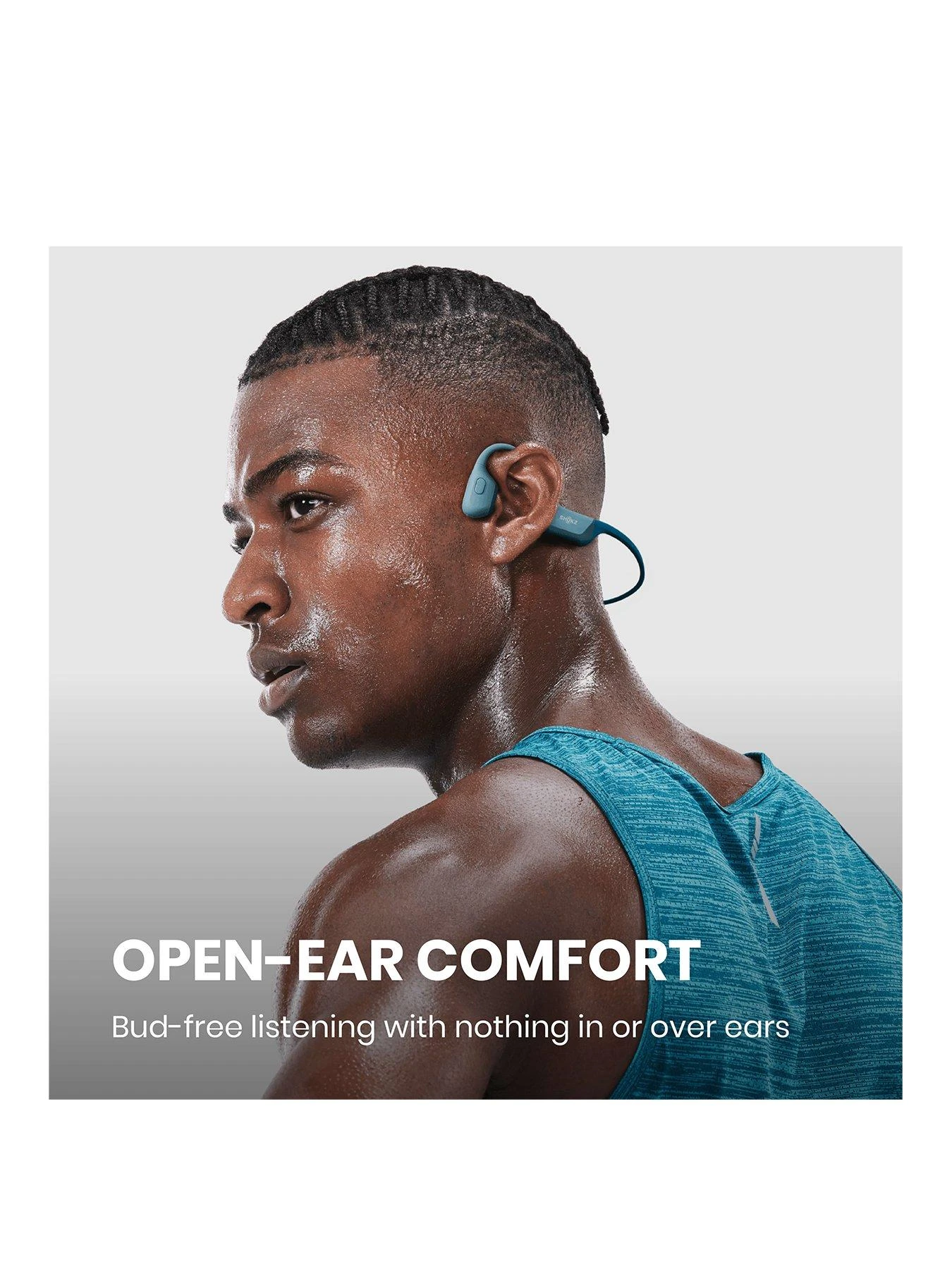 Shokz OpenRun Pro Blue Bone Conduction Headset 2 Shokz OpenRun Pro Blue Bone Conduction Headset - Image 2