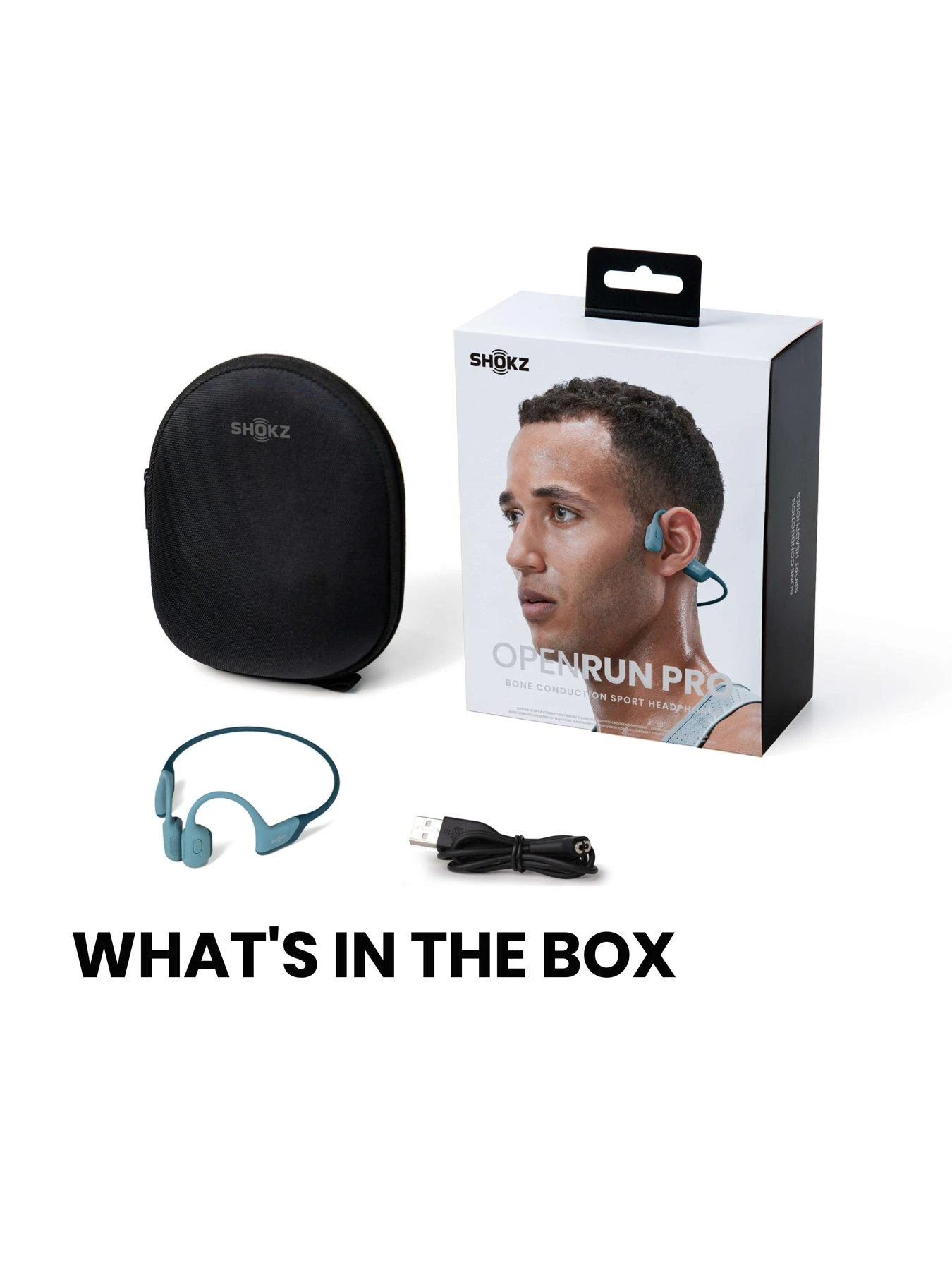 Shokz OpenRun Pro Blue Bone Conduction Headset 7 Shokz OpenRun Pro Blue Bone Conduction Headset - Image 7