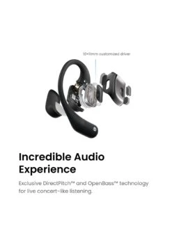 Shokz OpenFit Open-Ear True Wireless Earphones - Black -Digital Station VO74M SQ3 0000000004 BLACK SLa