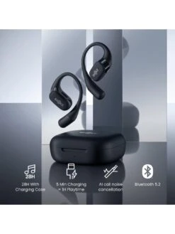 Shokz OpenFit Open-Ear True Wireless Earphones - Black -Digital Station VO74M SQ6 0000000004 BLACK SLd2