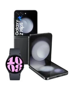 Samsung Galaxy Z Flip 5 - 256GB - Graphite With Watch 6 40mm Graphite