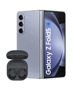 Samsung Galaxy Z Fold 5 - 256GB - Icy Blue With Buds2 Pro Black