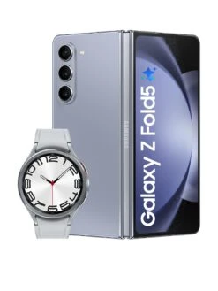 Samsung Galaxy Z Fold 5 - 512GB - Icy Blue With Watch 6 Classic 47mm Silver