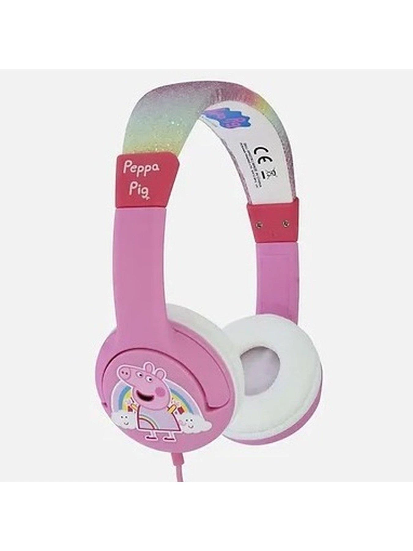 Peppa Pig Peppa Glitter Rainbow Junior Headphones 1 Peppa Pig Peppa Glitter Rainbow Junior Headphones