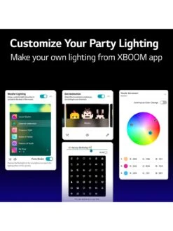 LG XBOOM XL7S Party Speaker With Customisable LED Display And Party Lighting -Digital Station VONKF SQ7 0000000004 BLACK SLd3