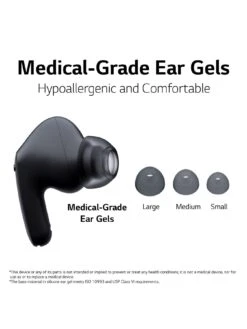 LG TONE Free UFP9 Plug And Wireless True Wireless Bluetooth UVnano Earbuds -Digital Station VONKM SQ4 0000000004 BLACK SLd