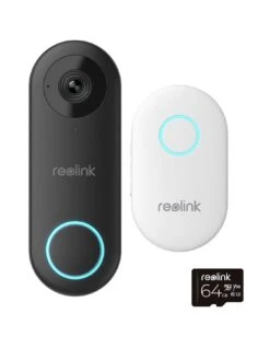 Reolink Video Doorbell Camera 5MP Wi-Fi 180° + 64GB SD Card