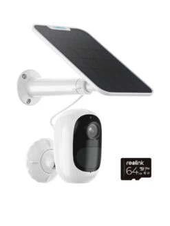 Reolink Argus 3MP 2E Battery & Solar Cam Kit + 64GB SD Card
