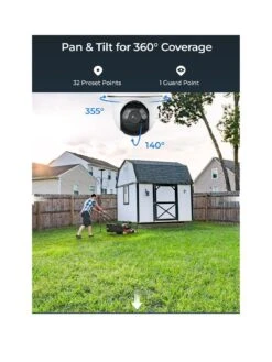 Reolink ARGUS PT ULTRA 4K PanTilt Battery & Solar Kit +64GB SD Card -Digital Station VOOJD SQ3 0000000013 WHITE SLa