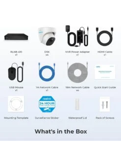 Reolink 10MP NVR Kit 8ch 4 X Dome Cameras & 2TB Storage -Digital Station VOOJM SQ7 0000000013 WHITE SLd3