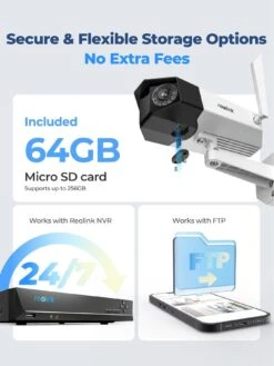 Reolink Duo 2 4K Dual-Lens 180° Wi-Fi Cam + 64GB SD Card -Digital Station VOOJQ SQ7 0000000013 WHITE SLd3