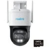 Reolink TrackMix 4K Wi-Fi Dual-Lens PTZ Camera With Motion Tracking + 64GB SD Card