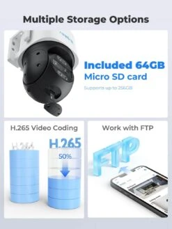 Reolink TrackMix 4K Wi-Fi Dual-Lens PTZ Camera With Motion Tracking + 64GB SD Card 13 Reolink TrackMix 4K Wi-Fi Dual-Lens PTZ Camera With Motion Tracking + 64GB SD Card -Digital Station VOOJR SQ6 0000000013 WHITE SLd2